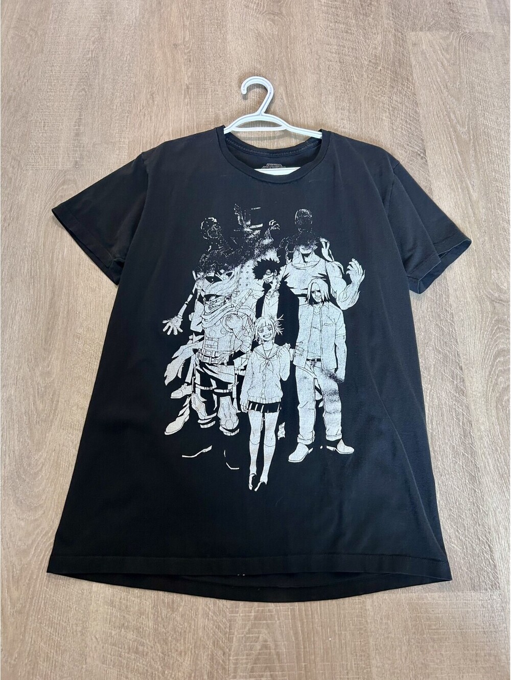 OFFICIAL MY HERO ACADEMIA WOMENS SHORT SLEEVE T TEE SHIRT SIZE L VANGUARD TEAM